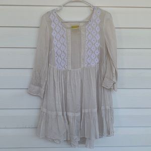 Baby Doll Dress, Cream, Small, Maeve by Anthropologie